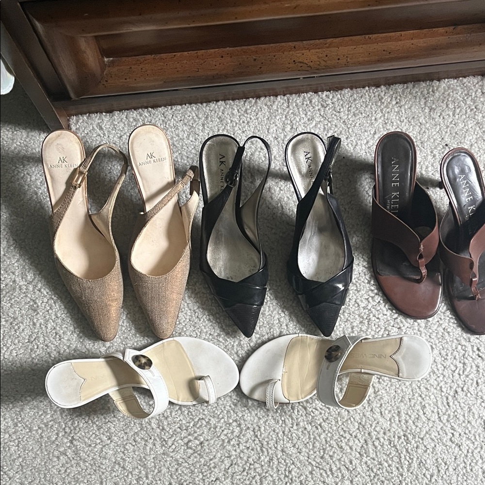 Anne Klein Women's Heels - Tan, Black, White, Brown